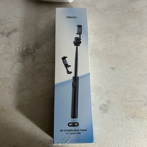 ULANZI MT-70 Extendable Tripod, 63" Selfie Stick Vlog Tripod Stand with 2 Phone